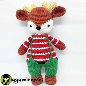 Kit amigurumi para Tejer el Reno de Navidad 2020