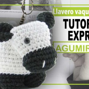 Kit Amigurumi + Patrón de Llavero Vaquita