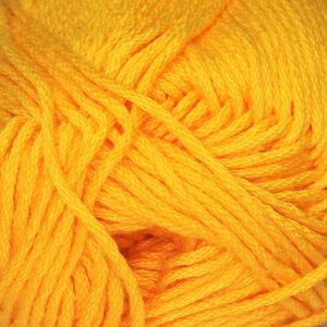 Color Amarillo Intenso 834 Ovillo de 100 gramos de algodón mercerizado Sinfonía de Omega