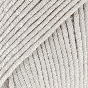 Color Gris Claro 19 Ovillo de 50 gramos de algodón mercerizado Drops MUSKAT