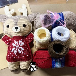 Kit Renato el reno navideño tejido